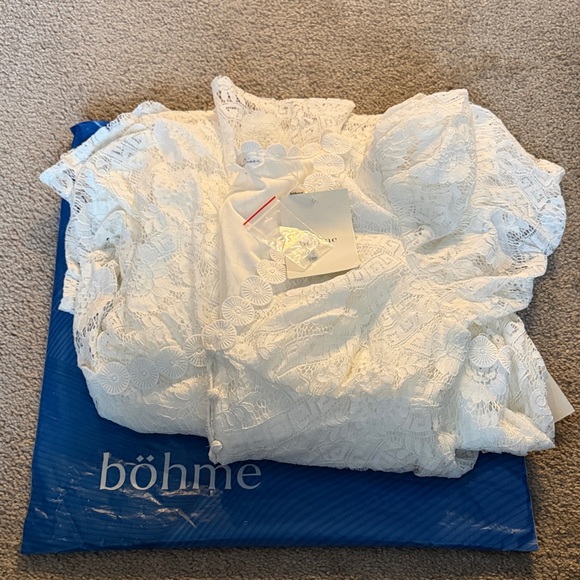 NWT bohme Rowan White Lace Dress - Picture 5 of 6